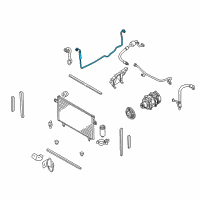 OEM 2000 Nissan Pathfinder Pipe Front Cooler, High B Diagram - 92442-0W007