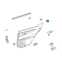 OEM 2015 Lexus ES300h Switch Assembly, Power Window Diagram - 84810-33130