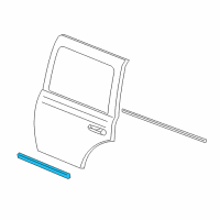 OEM 2009 Dodge Durango Molding-Rear Door Diagram - 1CK52TZZAA