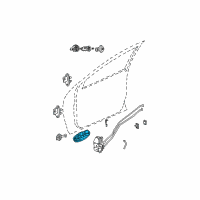 OEM 2003 Dodge Stratus Handle-Exterior Door Diagram - XA50RXFAC