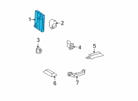 OEM 2009 Toyota Camry Control Module Diagram - 89990-06031