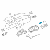 OEM GMC Acadia Limited Hazard Switch Diagram - 23369962