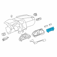 OEM 2013 Chevrolet Traverse Dash Control Unit Diagram - 23140660