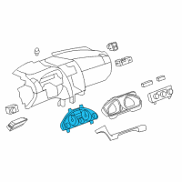 OEM 2016 Chevrolet Traverse Instrument Cluster Assembly Diagram - 22868683