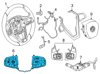 OEM 2021 BMW 330e xDrive SWITCH, MULTIFUNCT. STEERING Diagram - 61-31-9-873-224