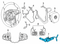 OEM BMW 330e xDrive Steering Wheel Heating Push-Button Diagram - 61-31-9-383-999