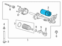 OEM Cadillac Motor Diagram - 85157061