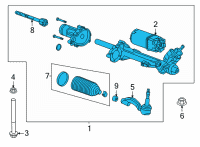 OEM 2022 Cadillac CT5 Gear Assembly Diagram - 85157055