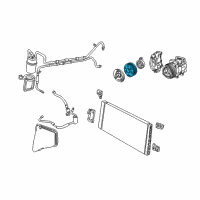 OEM 2001 Mercury Sable Pulley Diagram - XF2Z-19D784-AA