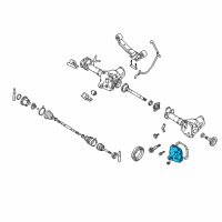 OEM Nissan Pickup Cover Front Final Drive Diagram - 38350-21G50