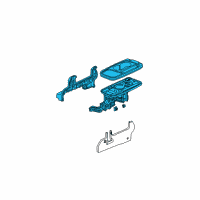 OEM 2004 Honda CR-V Table Assy., Center *NH167L* (GRAPHITE BLACK) Diagram - 81190-S9A-J23ZA