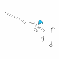 OEM 2009 Chevrolet Cobalt Clamp, Front Stabilizer Shaft Diagram - 22722387