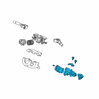 OEM Honda Civic Lock Assy., Steering Diagram - 35100-SND-931