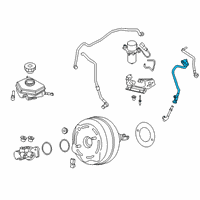 OEM 2017 BMW 330e Vacuum Pipe Diagram - 11-66-8-608-035