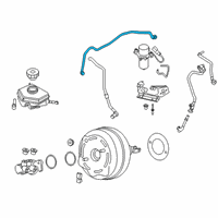 OEM 2018 BMW 330e Vacuum Pipe Diagram - 11-66-8-608-036