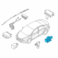 OEM Kia Rio Side Impact Sensor Assembly Diagram - 959203X000