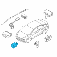 OEM Hyundai Elantra Coupe Sensor Assembly-Front Impact Diagram - 95930-3X000