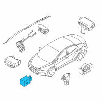 OEM 2013 Kia Rio Sensor Assembly-Front Impact Diagram - 959303X000