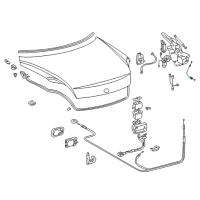 OEM Cable, Luggage Compartment Door Hinge Diagram - 64535-24010