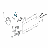 OEM 2020 BMW 430i xDrive Gran Coupe Bowden.Cable, Outside Door Handle Front Diagram - 51-21-7-291-405