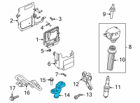 OEM 2022 Ford Escape Camshaft Sensor Diagram - JX6Z-6B288-B