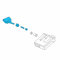 OEM 2015 Acura ILX Tire Pressure Monitoring System TPMS Sensor Diagram - 42753-TX6-A81