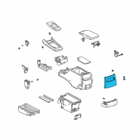 OEM Lexus ES300 Panel Sub-Assy, Console Rear End Diagram - 58903-33050-C0