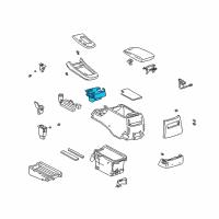 OEM 2006 Lexus ES330 Instrument Panel Cup Holder Assembly Diagram - 55620-33132-C0