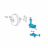 OEM 2009 Pontiac Vibe Cylinder, Brake Master Diagram - 19205209