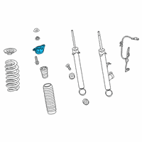 OEM 2019 Acura RDX Mt Rubber Complete , Rear Diagram - 52670-TJB-A01