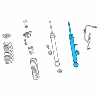OEM Acura RDX Damper Unit, Right Rear Diagram - 52611-TJB-A51