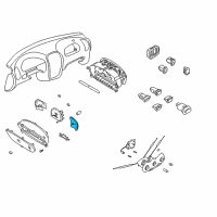 OEM 2001 Hyundai Accent Gauge Assembly-Fuel & Temperature Diagram - 94180-25010
