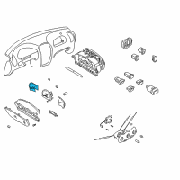 OEM 2000 Hyundai Accent Tachometer Assembly Diagram - 94170-25000