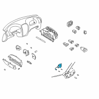 OEM 2001 Hyundai Accent Switch Assembly-Blower Diagram - 97258-25100