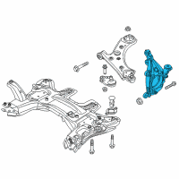 OEM 2022 Jeep Renegade Suspension Knuckle Left Diagram - 4787959AA