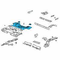 OEM Saturn LW200 Panel Asm, Rear Floor Diagram - 22687890