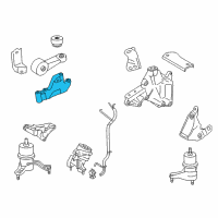 OEM 2010 Toyota Camry Side Bracket Diagram - 12313-31010