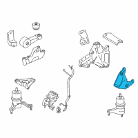 OEM 2018 Toyota Avalon Front Mount Bracket Diagram - 12311-0P090