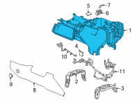 OEM 2020 GMC Sierra 2500 HD Console Assembly Diagram - 84945067