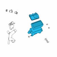 OEM 2004 Saturn L300 Housing, Air Cleaner Lower Diagram - 24421637