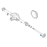 OEM 1996 GMC C3500 Stud, Rear Wheel Diagram - 12338057