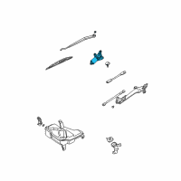 OEM 2003 Infiniti M45 Motor Assy-Windshield Wiper Diagram - 28810-CR900