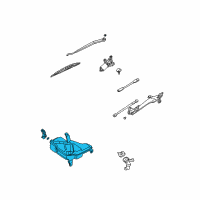 OEM Infiniti M45 Windshield Washer Tank Assembly Diagram - 28910-CR900