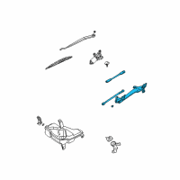 OEM 2003 Infiniti M45 Link Assy-Wiper Diagram - 28840-CR900