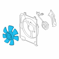 OEM Honda Fan, Cooling Diagram - 38611-RNA-A01