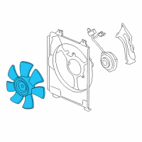 OEM 2009 Honda Civic Fan, Cooling Diagram - 38611-RNA-A01