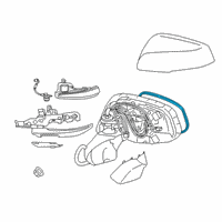 OEM 2021 Toyota RAV4 Prime Mirror Glass Diagram - 87961-42E20