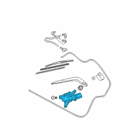 OEM 2011 Toyota Yaris Rear Motor Diagram - 85130-52170