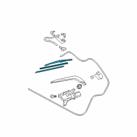 OEM 2006 Scion xA Rear Blade Diagram - 85242-52040