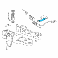 OEM Chevrolet Express Filler Hose Diagram - 20955364